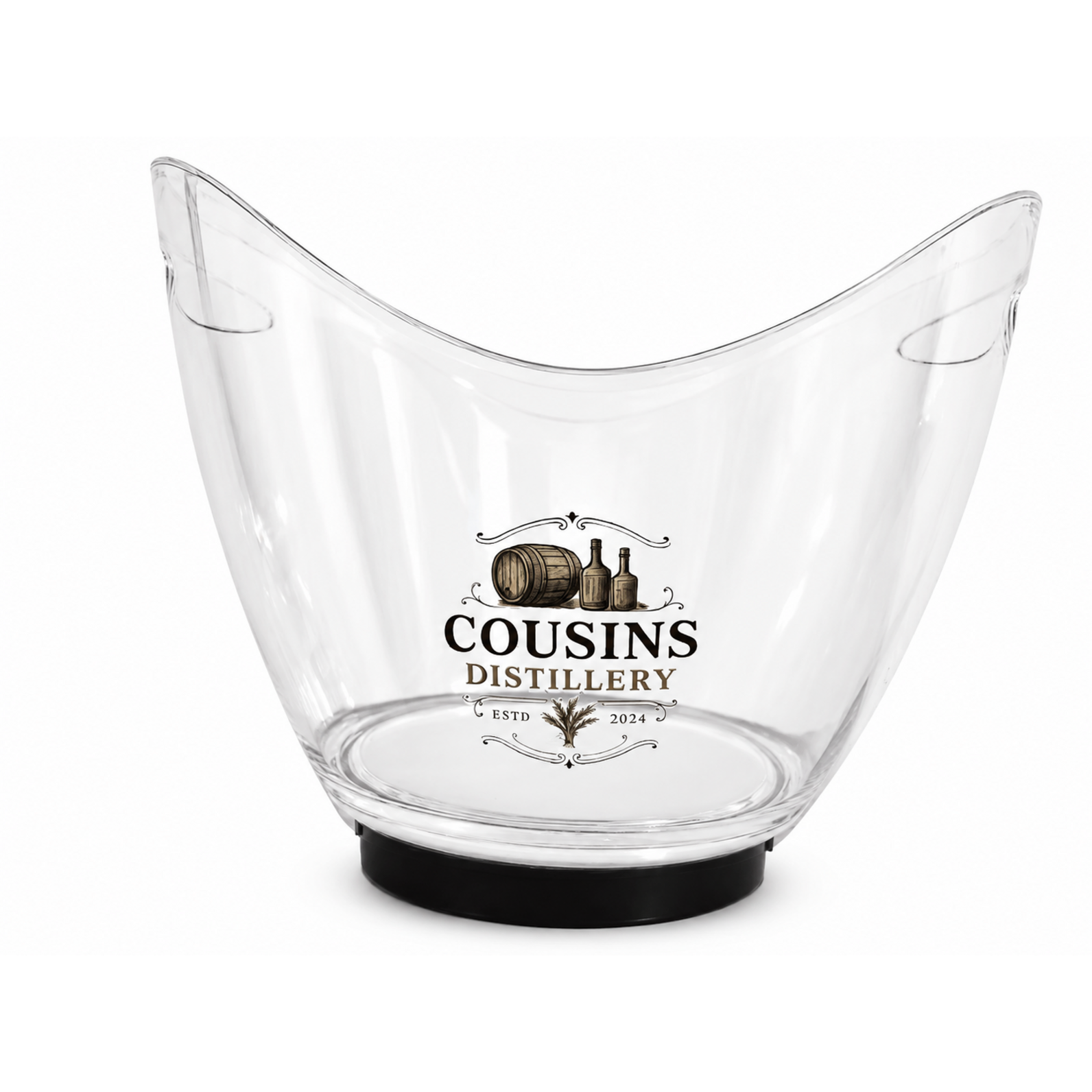 Ice Bucket, Acrylic, custom logo placement