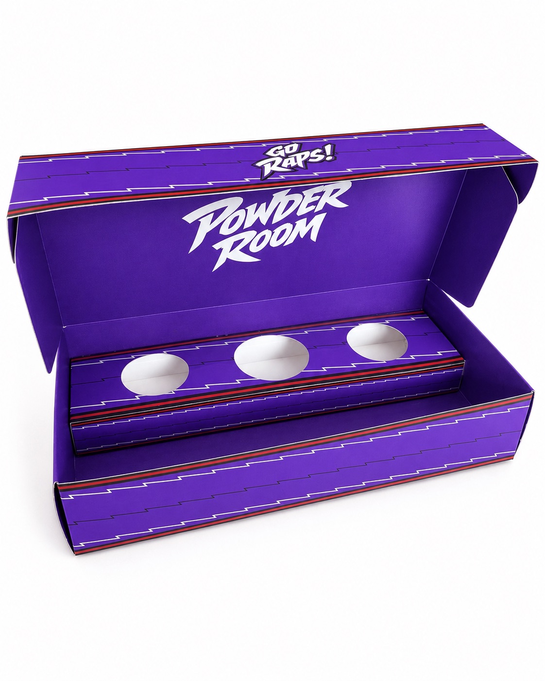 Powder Room Raptors Gift Box, open