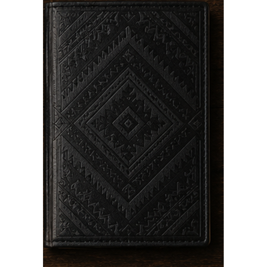 Nightfall Menu Cover, Debossed Black