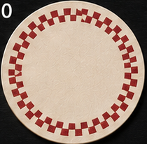 Round Coaster, Retro Checker Border