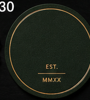 Racing Green Round Coaster, Est. Date