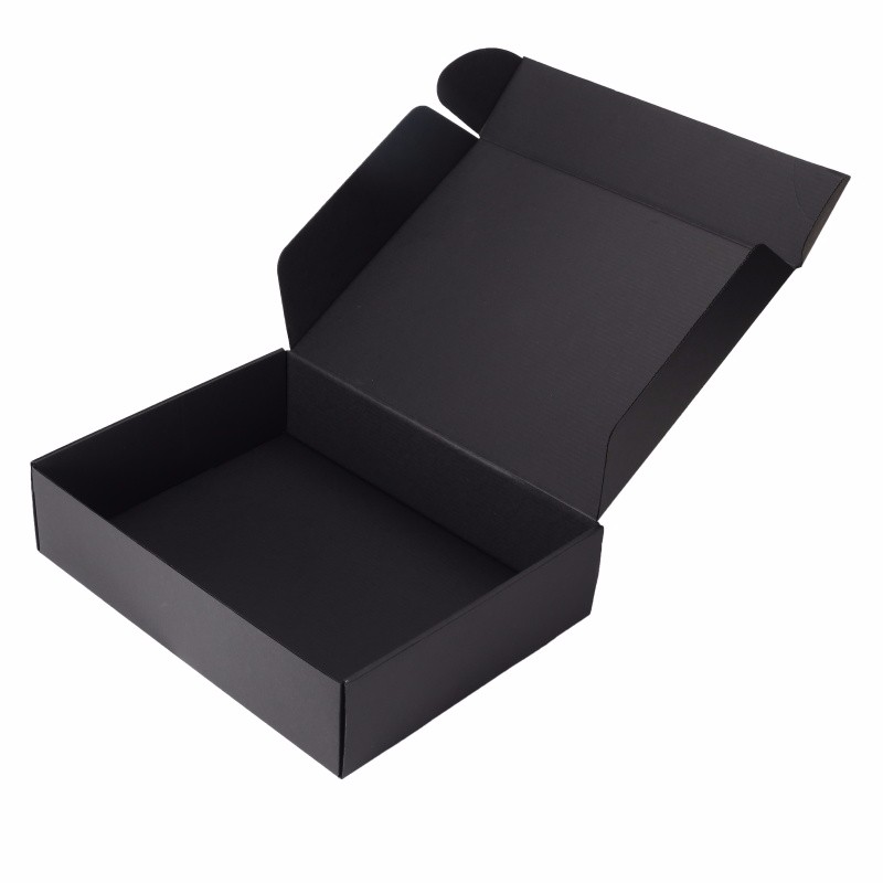 Black Mailer Box Open Empty Interior