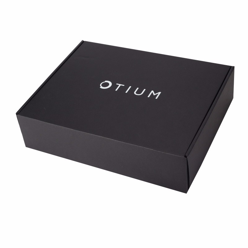 Black Otium Branded Gift Box Angled View