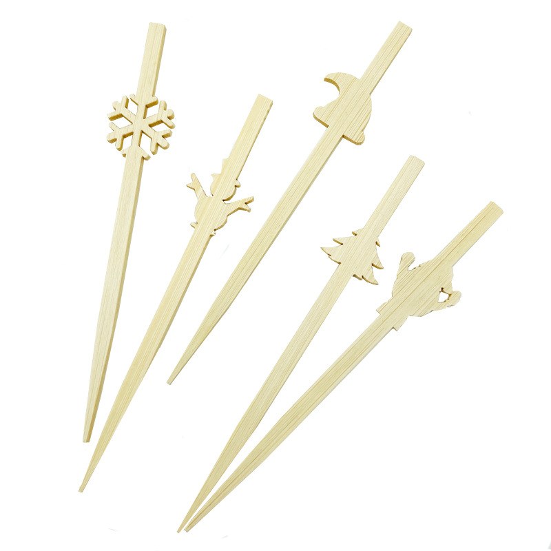 Bamboo Die-Cut Shape Picks