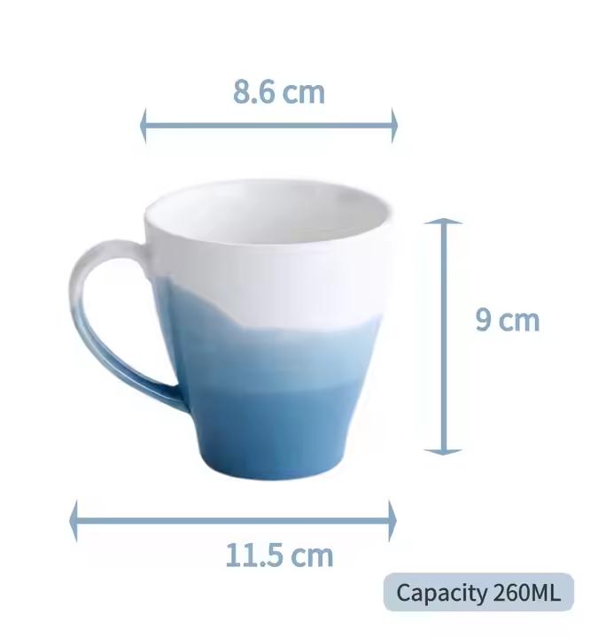 Gradient Glaze Ceramic Tea Cup