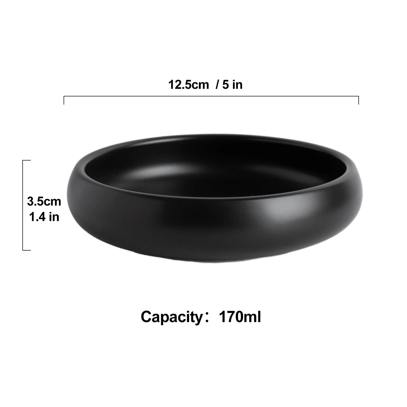 Matte Black Round Bowl 5" (HR191019-5")
