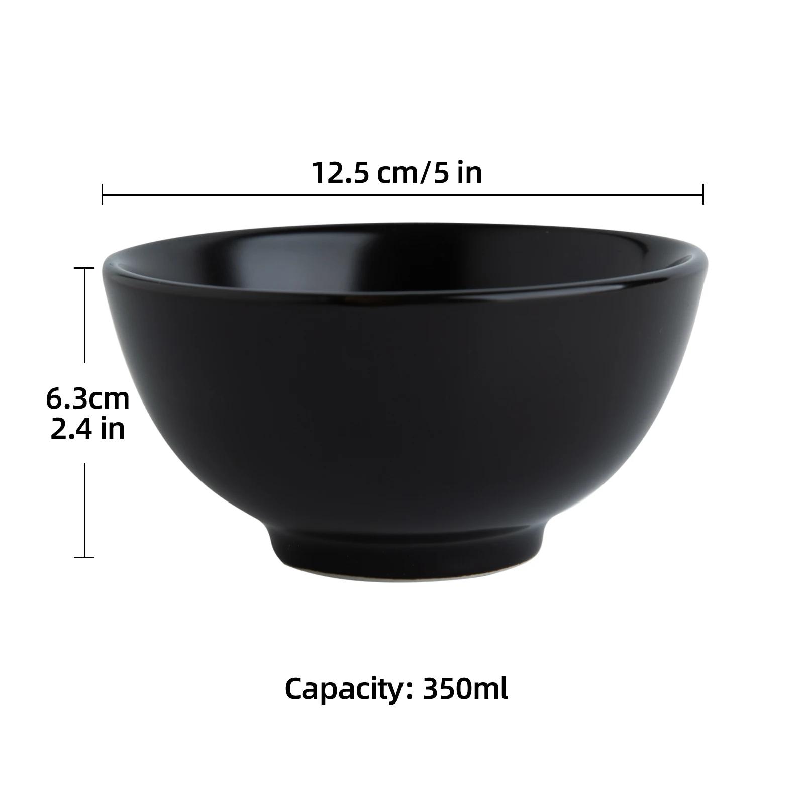 Matte Black Round Bowl 5" (HR327-5")