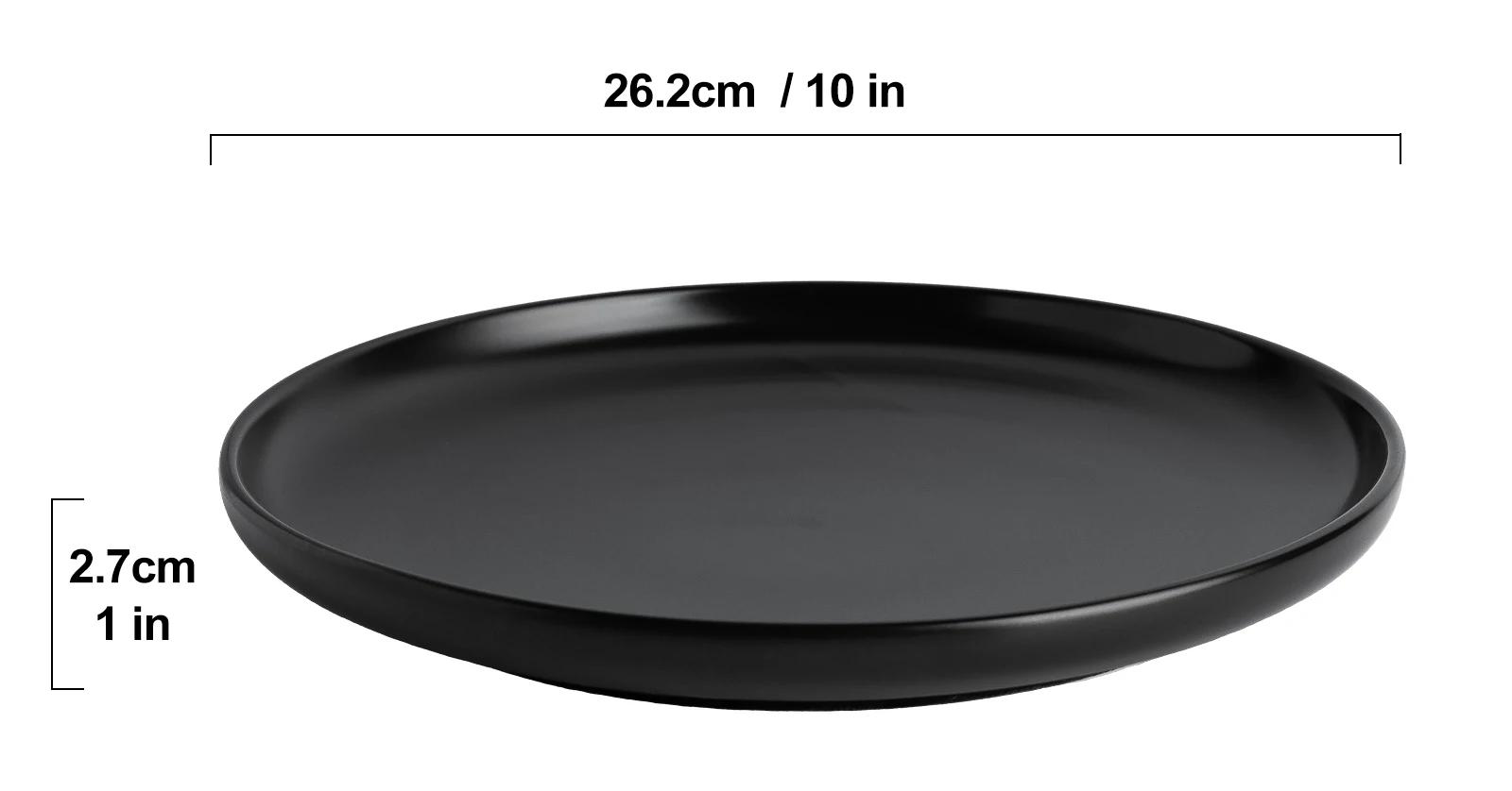 Matte Black Plate 10"