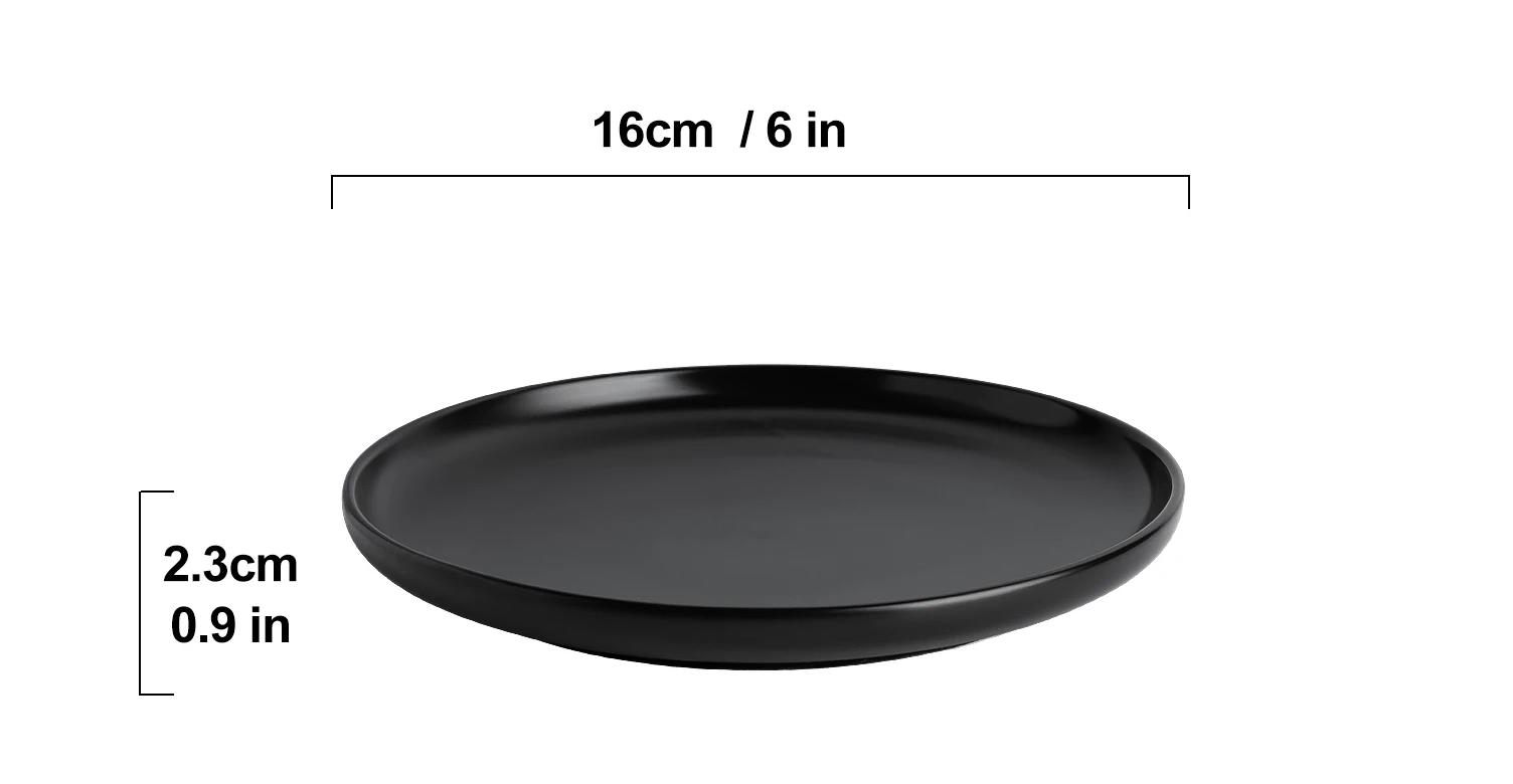 Matte Black Plate 6" (HR4072-6")