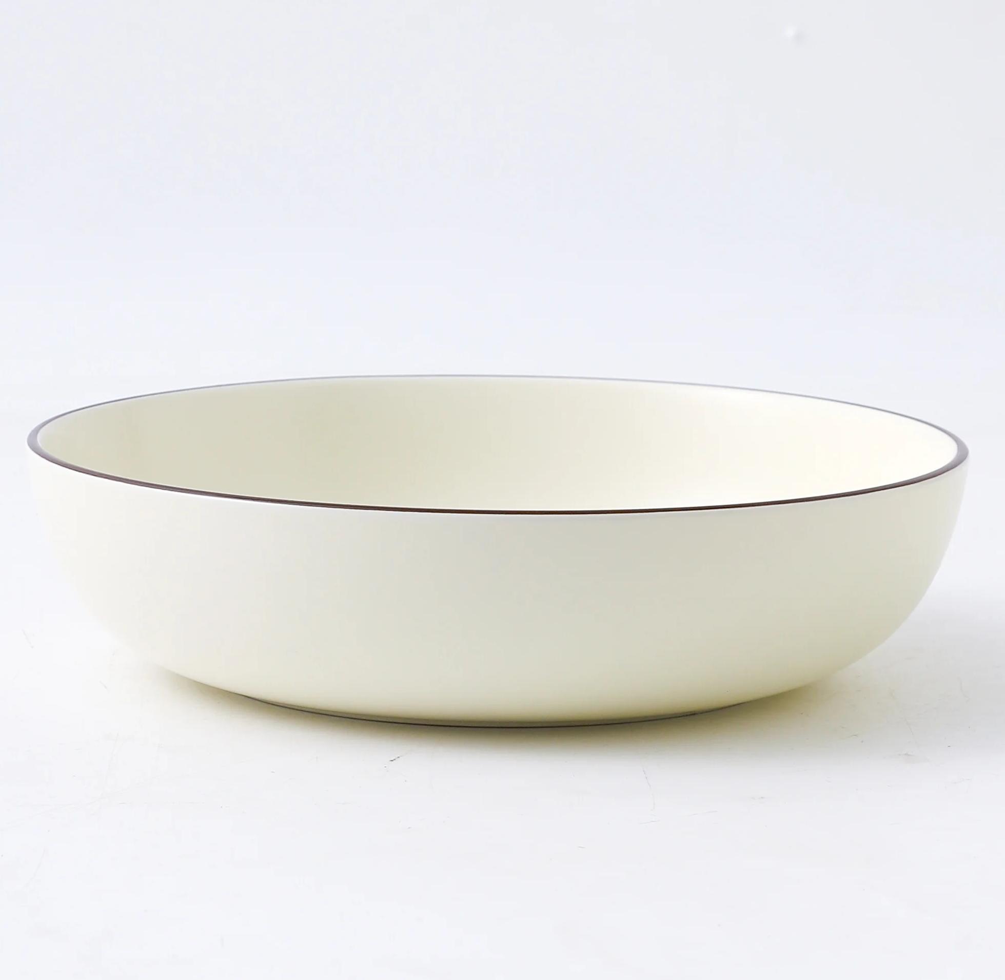 Porcelain Dinner Set 8.25" Deep Plate 213mm, Beige