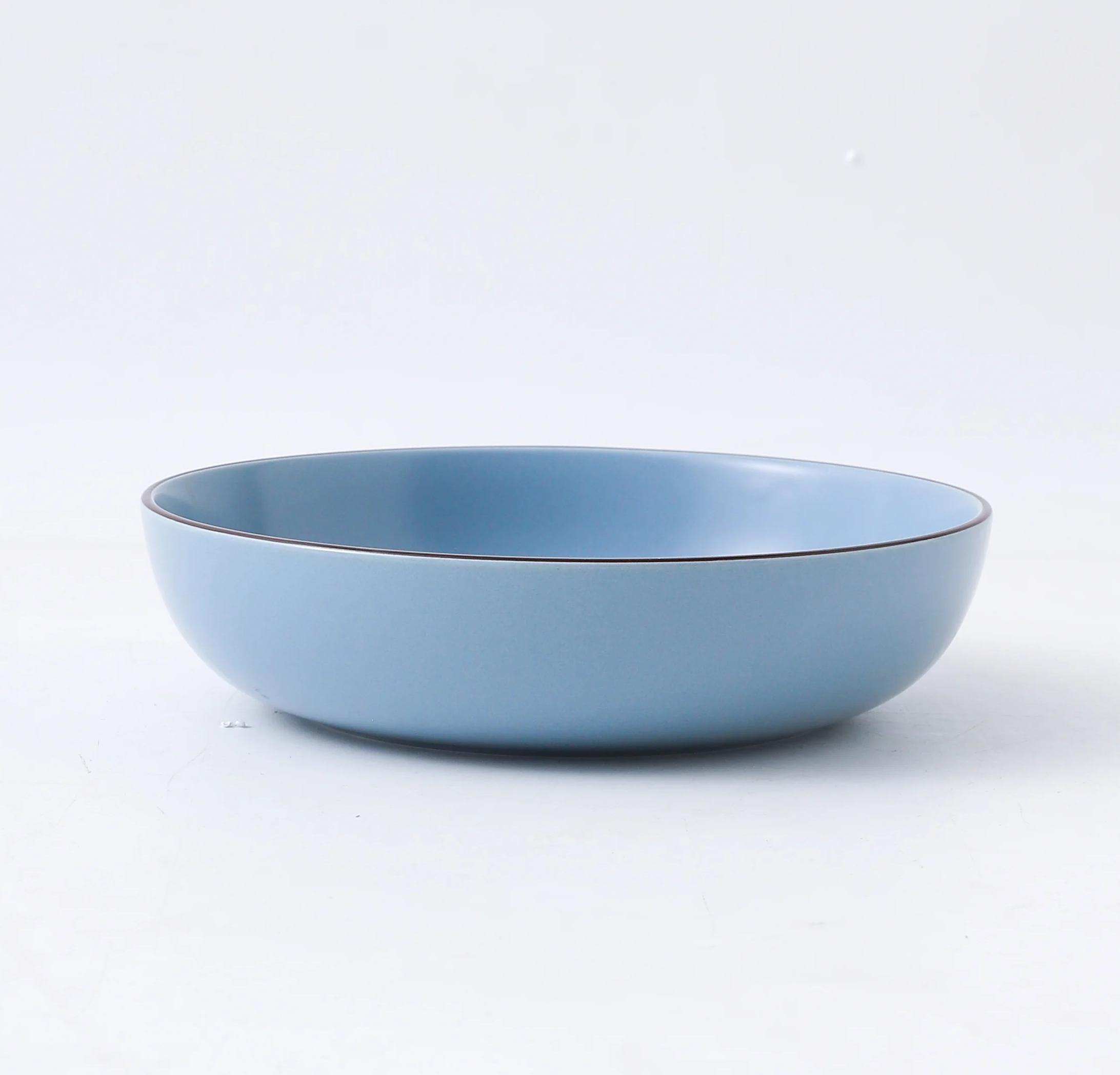 Porcelain Dinner Set 8.25" Deep Plate 213mm, Blue