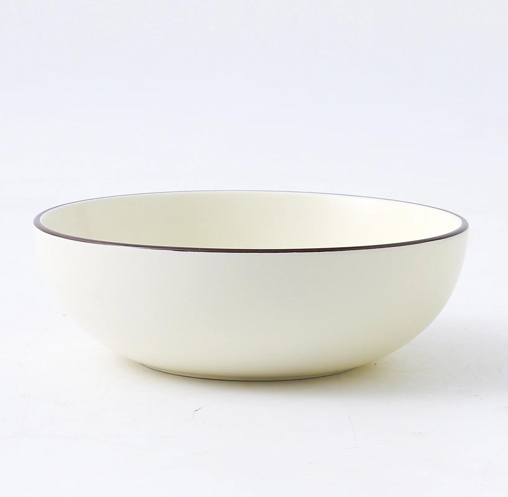 Porcelain Dinner Set 6.25" Deep Plate 160mm, Beige