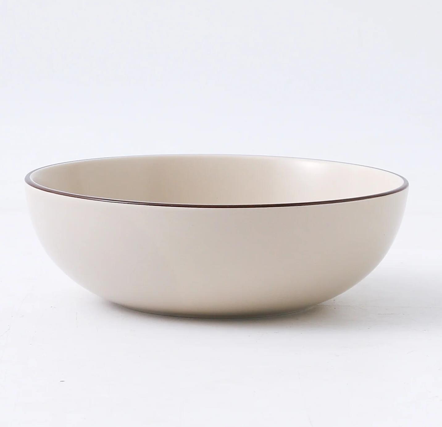Porcelain Dinner Set 6.25" Deep Plate 160mm, Khaki