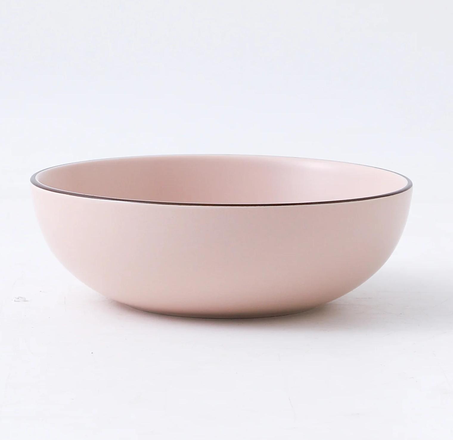 Porcelain Dinner Set 6.25" Deep Plate 160mm, Pink