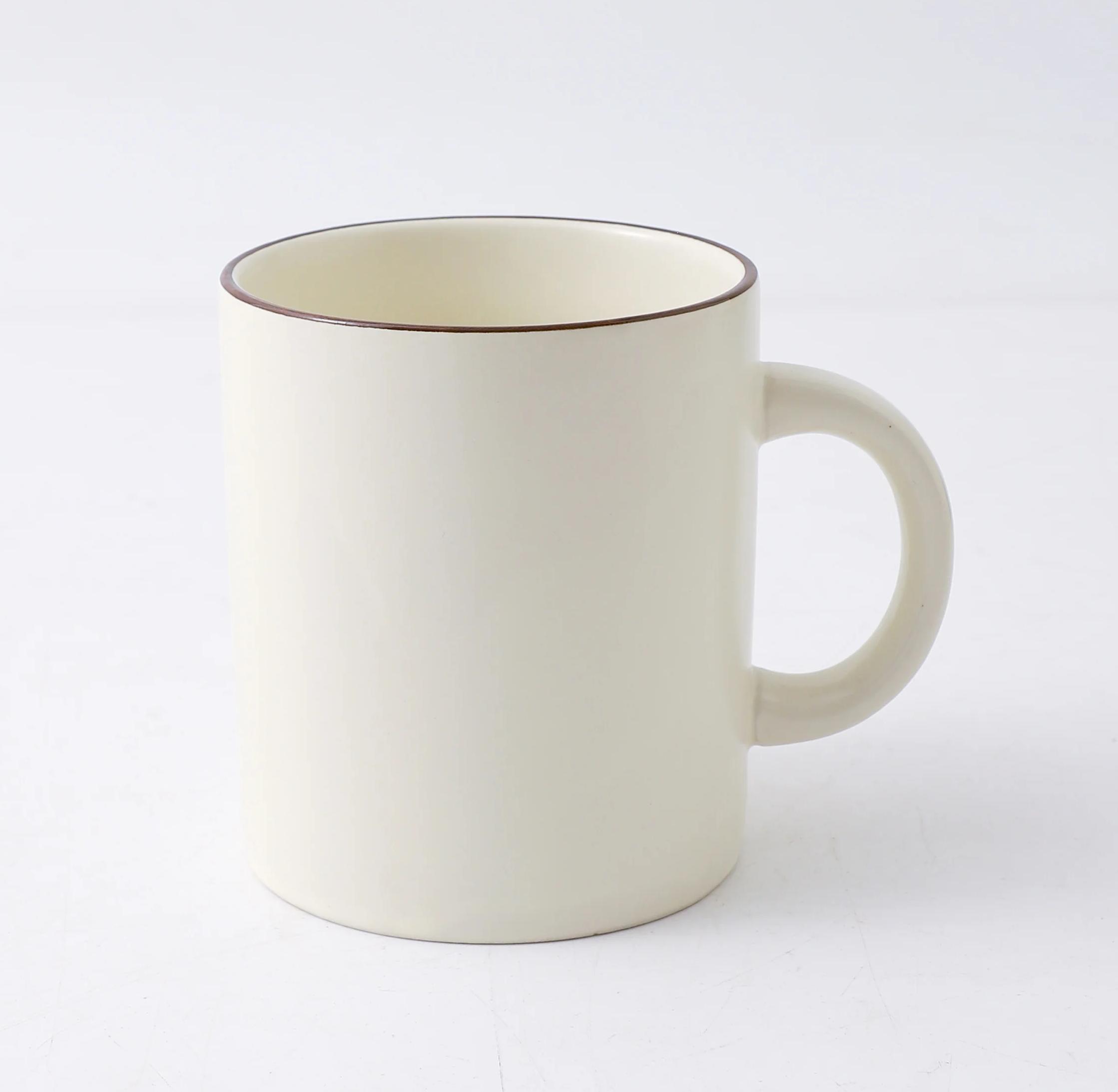 Porcelain Dinner Set Mugs 89mm, Beige