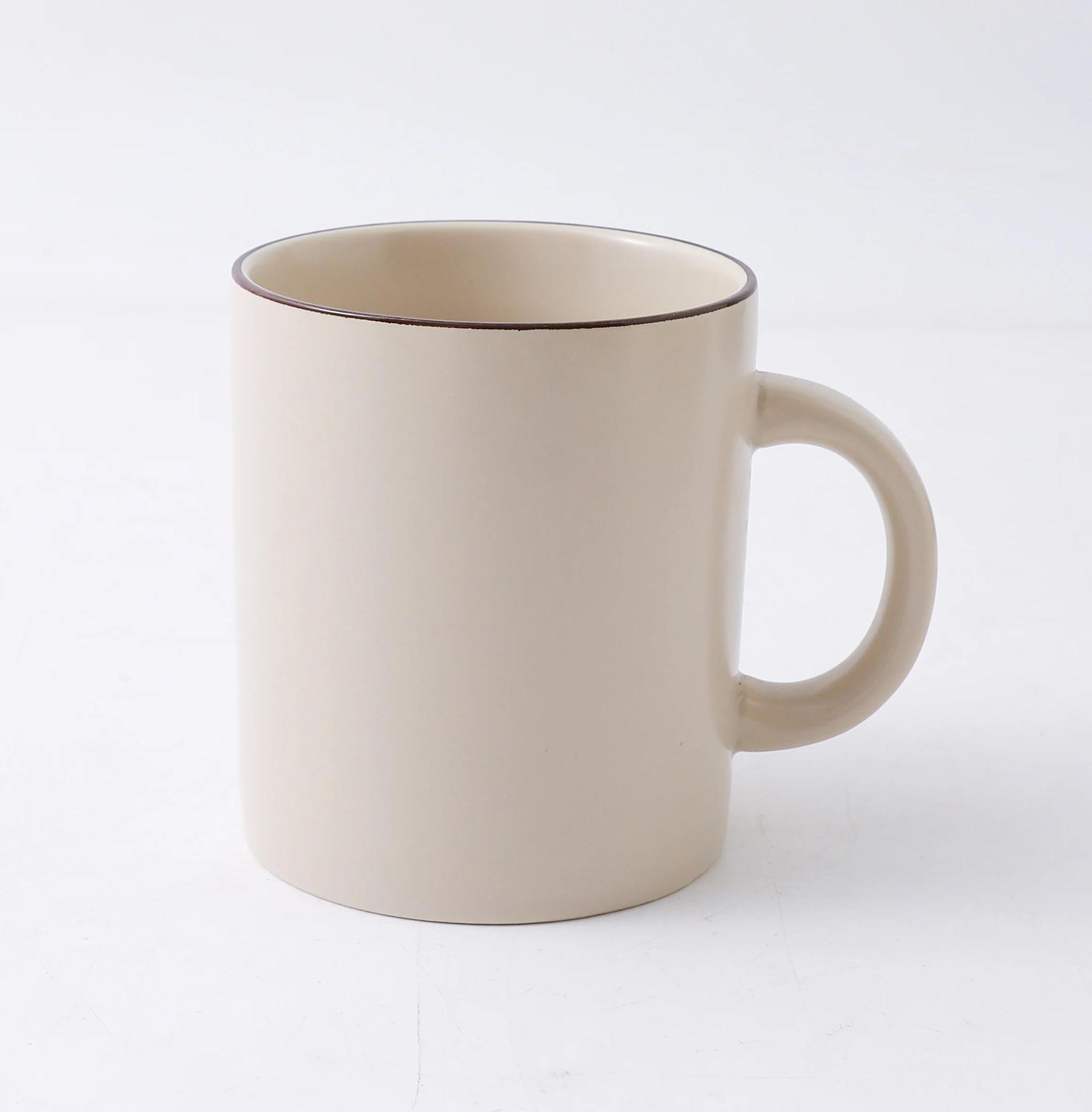 Porcelain Dinner Set Mugs 89mm, Khaki