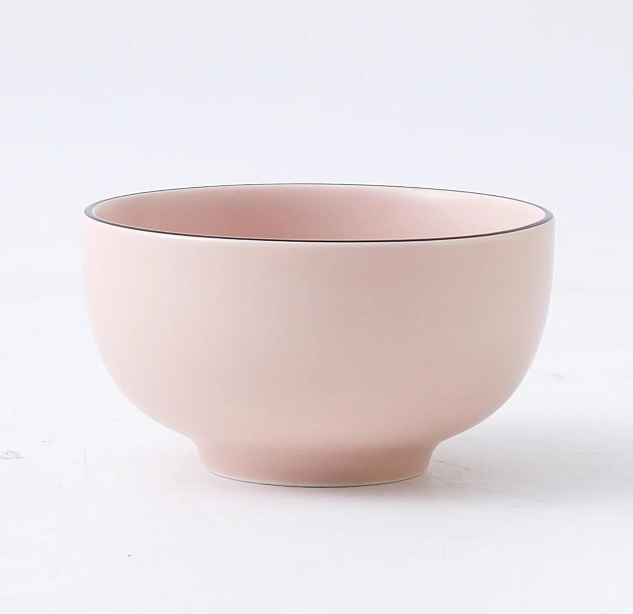 Porcelain Dinner Set Bowl 117mm, Pink